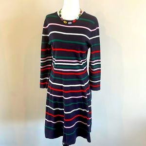 Vince Camuto Striped Dress size L - Navy